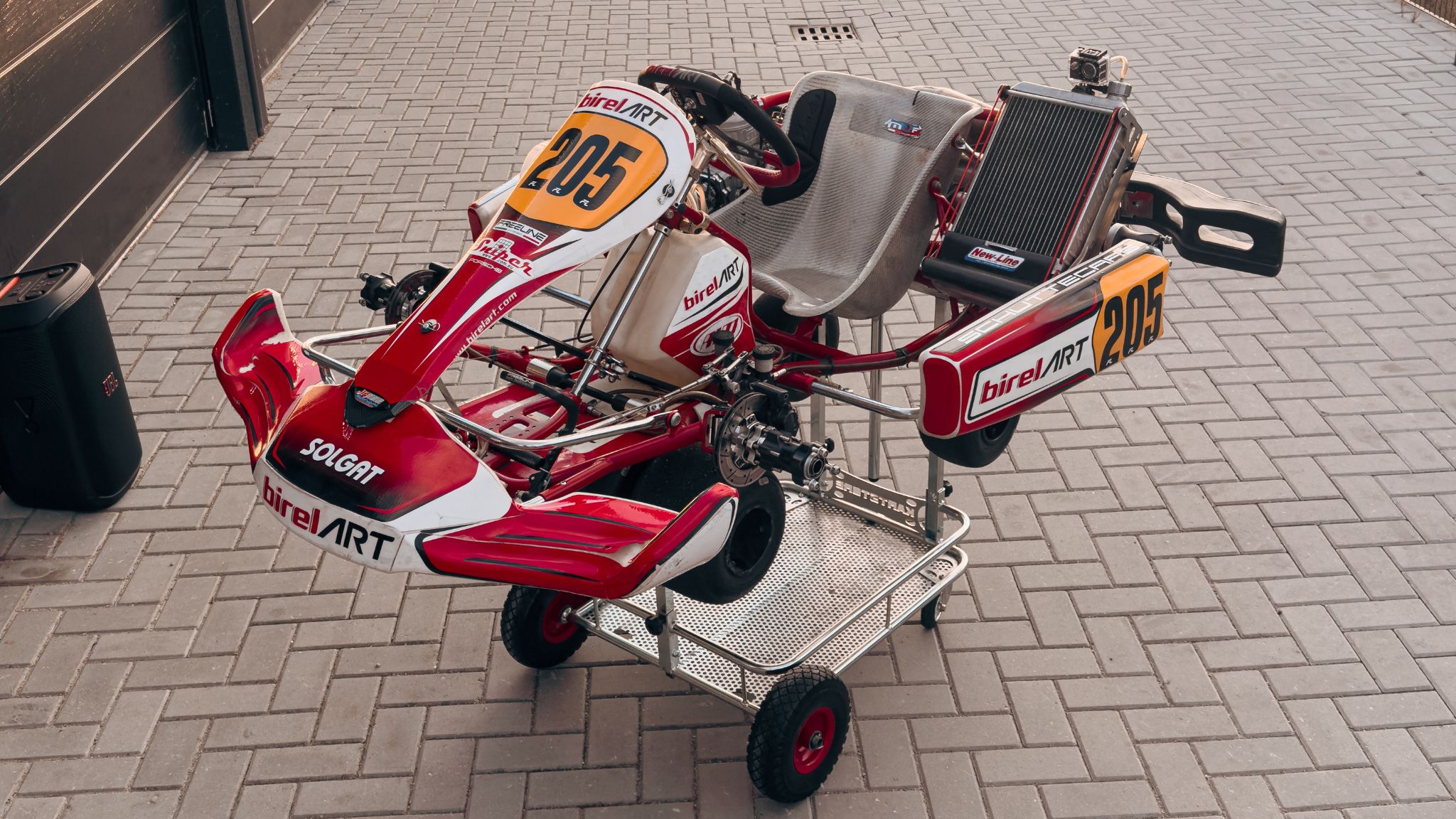 Race kart advertentie foto