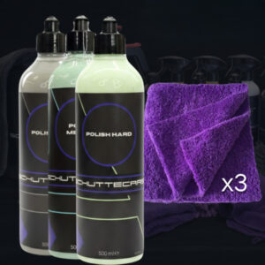 Polijst Set (Hard, Medium, Soft) + 3 Naadloze Poetsdoeken